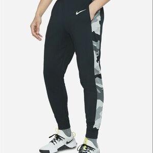 Nike Men's Size Medium  Dri-FIT Camo-Trim Fleece Tapered Pants RARE Jogger